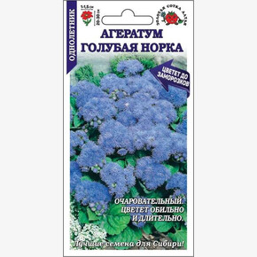 Агератум Голубая Норка/ Сотка