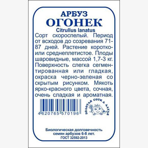 Арбуз Огонек БП/ Сотка