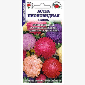 Астра Пионовидная смесь цветная /Сотка/ 0,2 г