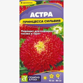 Астра Принцесса Сильвия/Сем Алт/цп 0,2 гр. карминно-красная