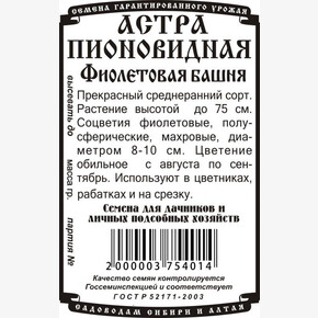 Астра Фиолетовая башня бп /Деметра