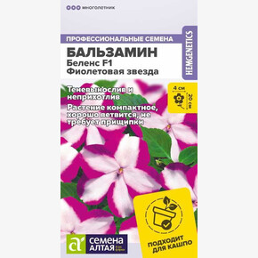 Бальзамин Беленс F1 Фиолетовая звезда/Сем Алт/цп 4 шт.