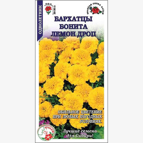 Бархатцы Бонита Лемон Дроп /Сотка/ 0,2г/*1200