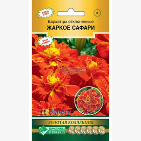 Бархатцы ЖАРКОЕ САФАРИ отклоненные (10 шт)/ Евросемена