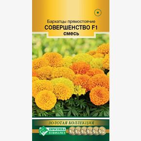 Бархатцы СОВЕРШЕНСТВО прямостоячие смесь 10 шт/ Евросемена