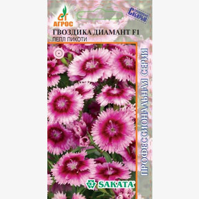 Гвоздика Диамант Пёпл Пикоти 10шт/ Агрос