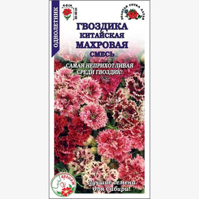 Гвоздика Махровая смесь /Сотка/ 0,2г/ h-40см, d-6см/*1500