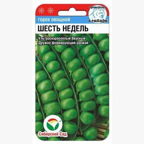 Горох 6 недель 5г/ Сибсад