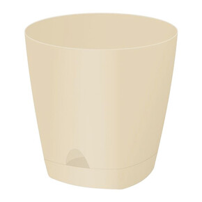 Горшок Амстердам 0,65л d110мм молочный шоколад с/п/ Пластик Репаблик