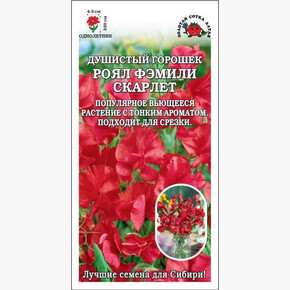 Душистый горошек Роял Фэмели Скарлет /Сотка/ 0,5 г/*700