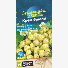 Земляника Крем-брюле желтая ремонтантная/Сем Алт/цп 0,02 гр. НОВИНКА
