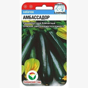 Кабачок Амбассадор 3шт/ Сибсад