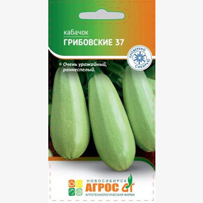 Кабачок Грибовские 37 6шт*цп, Россия, ран/ Агрос