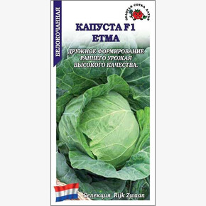 Капуста Етма F1 /Сотка/ 10шт/ ранняя 0,5-1,5кг