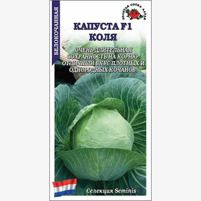 Капуста Коля F1 /Сотка/ 10шт/ среднепозд. 2-2,5кг Seminis/*1500