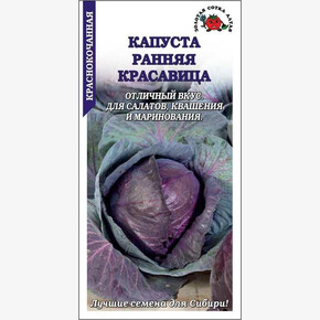 Капуста Ранняя красавица /Сотка/ 0,3г/ раннесп. 1-2кг/*1200