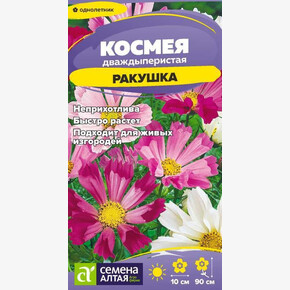 Космея Ракушка/Семена Алтая/цп 0,3 гр. (2028 / 32427)