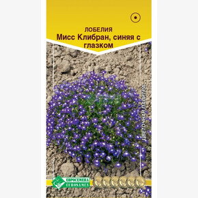 Лобелия МИССИС КЛИБРАН ,синяя с глазком (0,1 гр)/ Евросемена