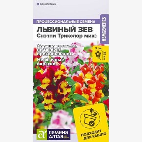 Львиный зев Снэппи Триколор микс/Семена Алтая/цп 7 шт.