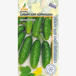 Огурец Сибирский корнишон 10шт* Селекция Агрос, Россия, ср/спел./ Агрос