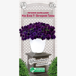 Петуния ИЗИ ВЭЙВ ВЕЧЕРНЯЯ ТАЙНА ампельная 3 драже/ Евросемена