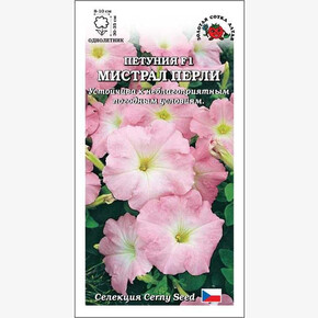 Петуния Мистрал Перли F1 /Сотка/ 10шт/ роз. h-35см d-10см/*500