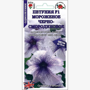 Петуния Мороженое Черно-смородиновое F1 /Сотка/ 10шт/ h-40см d-13см Prism/*500