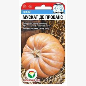 Тыква Мускат де Прованс 5шт/ Сибсад