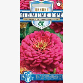 Цинния Великан малиновый /Гавриш 0,3г Русский Богатырь