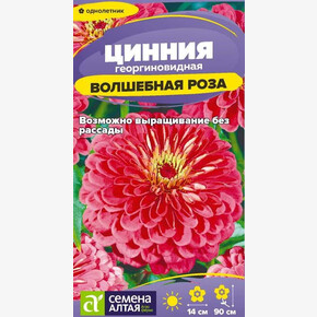 Цинния Волшебная Роза/Семена Алтая/цп 0,2 гр. 2029 / 343