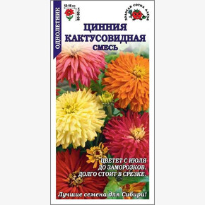 Цинния смесь цветная /Сотка/ 0,2 г/*1200