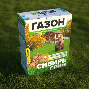 Газон Сибирь Грин /Сем Алт/ 900 гр. коробка 1/10