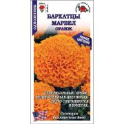 Бархатцы Марвел Оранж /Сотка/ 5шт/ прям. 45см, d-9см/*2000