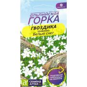 Цветы Гвоздика травянка Белый Снег/Сем Алт/цп 0,05 гр. многолетник Альпийская горка